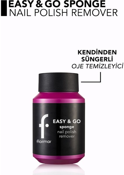 Easy & Go Kendinden Süngerli Pratik Oje Temizleyici