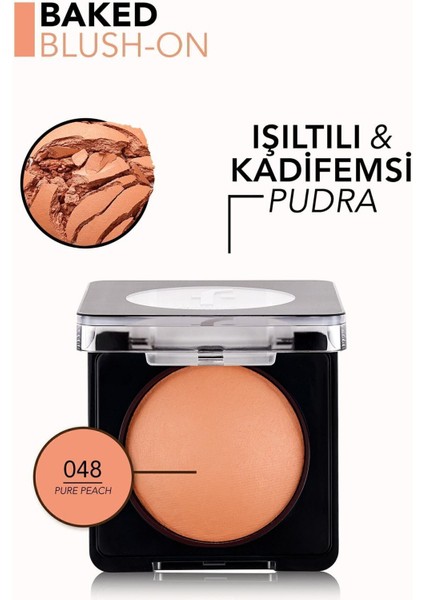 Baked Blush-On Yüksek Pigmentli & Mat Bitişli Fırınlanmış Allık