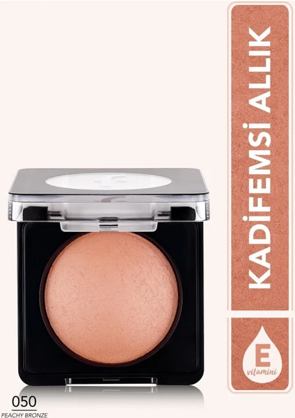 Baked Blush-On Yüksek Pigmentli & Mat Bitişli Fırınlanmış Allık (050 Peachy Bronze) 8682536051477