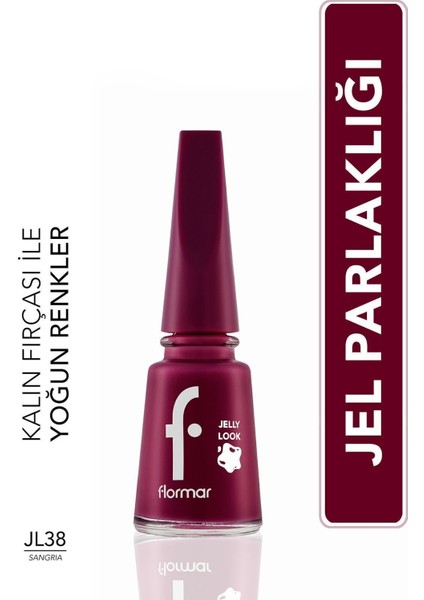 Jelly Look Nail Enamel (JL38 Sangria) 8690604378487