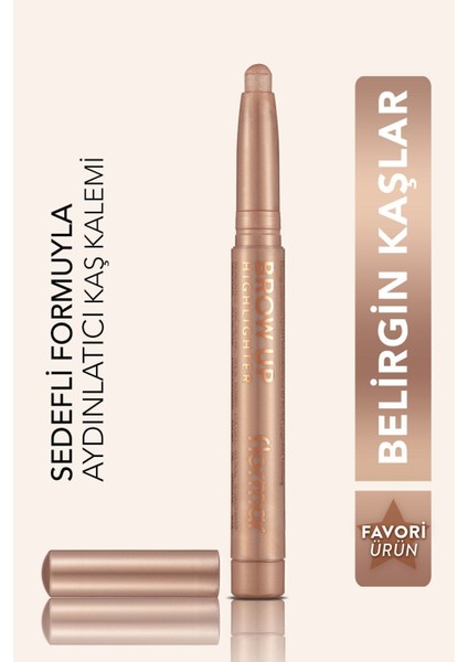 Kremsi Dokulu Brow Up Highlighter Pencil Aydınlatıcı Kalem- Uçuk Kahve (000 Champagne) 8690604622269