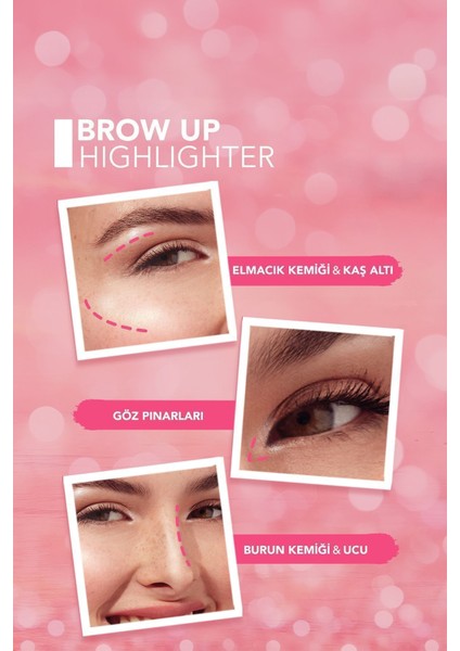 Kremsi Dokulu Brow Up Highlighter Pencil Aydınlatıcı Kalem- Uçuk Kahve (000 Champagne) 8690604622269