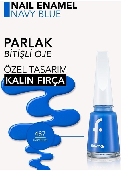 Nail Enamel Oje (487 Navy Blue) 8682536036269 indirimleri