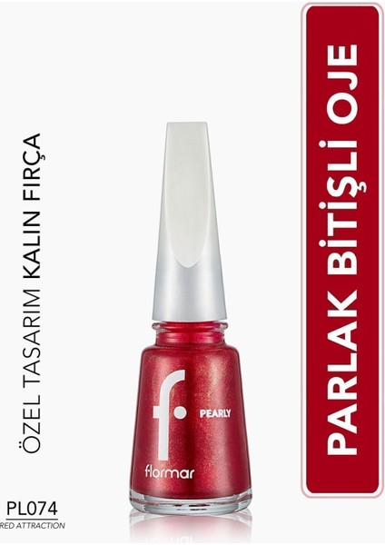 Sedefli Parlak Oje (PL074 Red Attraction)