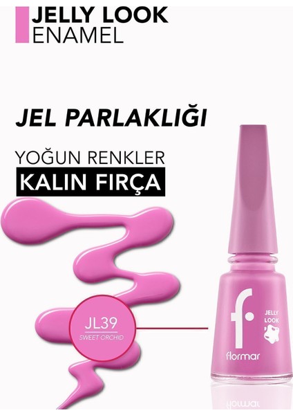 Jelly Look Nail Enamel Oje L39 Sweet Orchid fırsatları