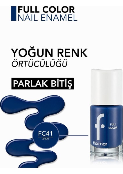 Full Color Yoğun Pigmentli Parlak Oje ( FC41 Ahoy!) 8690604379941