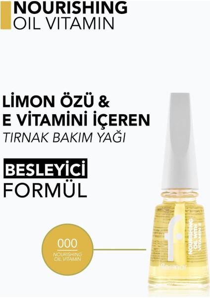 Nourishing Oil Vitamin Limon Özü & E Vitamini İçeren Tırnak Bakım Yağı