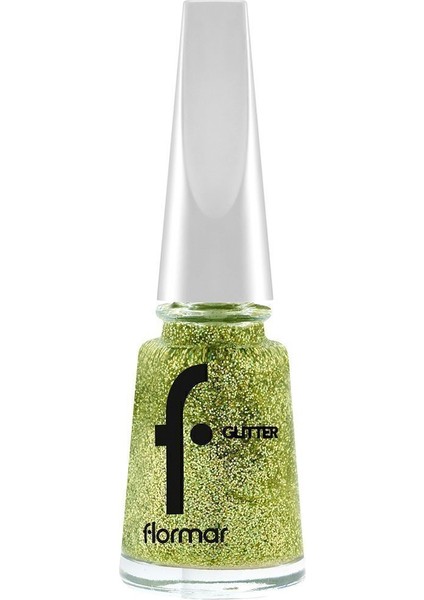 Glitter Yarı Transparan & Parlak Bitişli Simli Oje (GL004 Gold Rush) 8682536049825