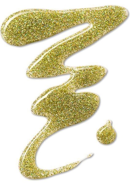 Glitter Yarı Transparan & Parlak Bitişli Simli Oje (GL004 Gold Rush) 8682536049825