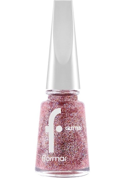 Glitter Yarı Transparan & Parlak Bitişli Simli Oje