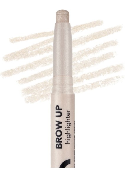 Kremsi Dokulu Brow Up Highlighter Pencil Aydınlatıcı Kalem- Gümüş (001 Diamond) 8682536072434