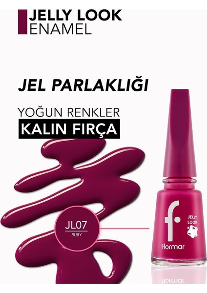 Jelly Look Oje (JL07 Ruby) 8690604233656