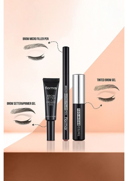 Tinted Brow Gel Doğal Görünüm Veren Suya Dayanıklı Kaş Maskarası (004 Dark Brown) 8682536034784