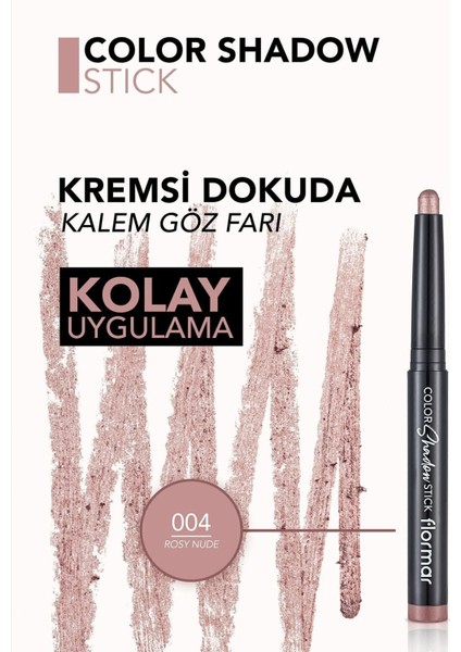 Color Shadow Yüksek Pigmentli & Işıltılı Asansörlü Kalem Göz Farı