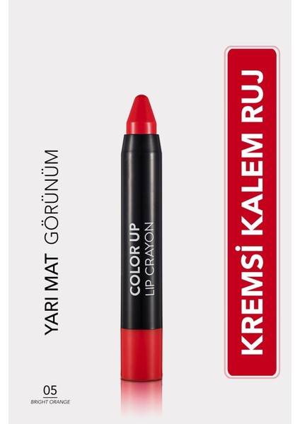 - Ruj - Color Up Lip Crayon 005 Bright Orange 8690604503322 33000035