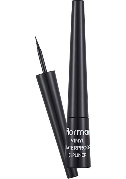 Vinyl Yoğun Renk Veren Suya Dayanıklı Parlak Eyeliner (001 Black) 8690604536498