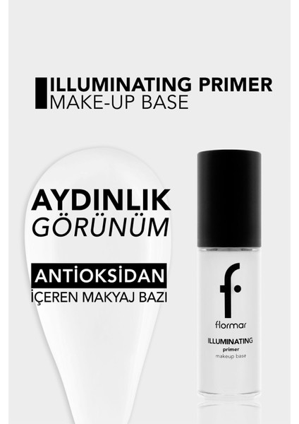 Illuminating Primer Aydınlık Görünüm Veren Kremsi Makyaj Bazı (001 White-Classic) 8690604164660