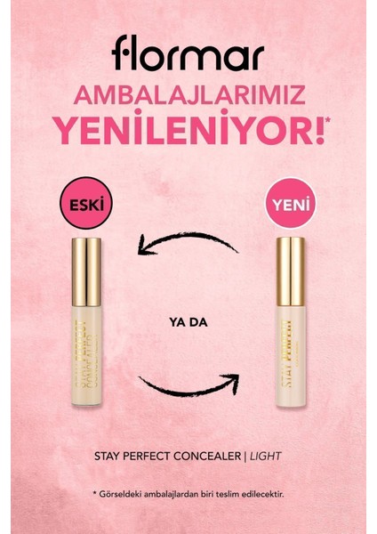 Stay Perfect Yüksek Pigmentli & Yarı Mat Bitişli Likit Kapatıcı (002 Light) 8682536085465