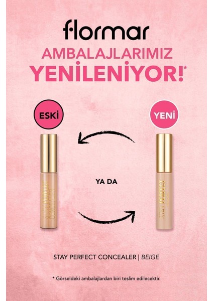 Stay Perfect Yüksek Pigmentli & Yarı Mat Bitişli Likit Kapatıcı (005 Beige) 8682536085526