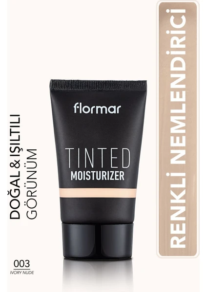 Tinted Moisturizer Canlı Görünüm Veren Likit Renkli Nemlendirici (003 Ivory Nude) 8682536041379