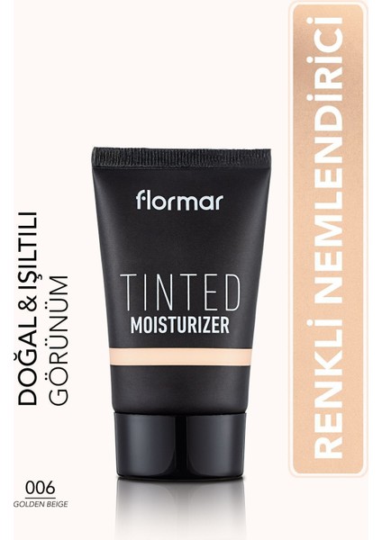 Tinted Moisturizer Canlı Görünüm Veren Likit Renkli Nemlendirici (006 Golden Beige) 8682536041409