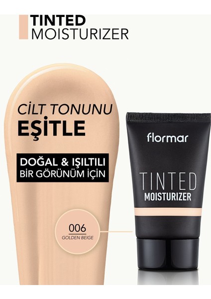 Tinted Moisturizer Canlı Görünüm Veren Likit Renkli Nemlendirici (006 Golden Beige) 8682536041409