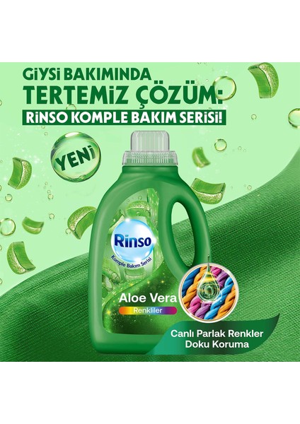 Sıvı Çamaşır Deterjanı Komple Bakım Serisi Aloe Vera Renkliler Için 1.5 L