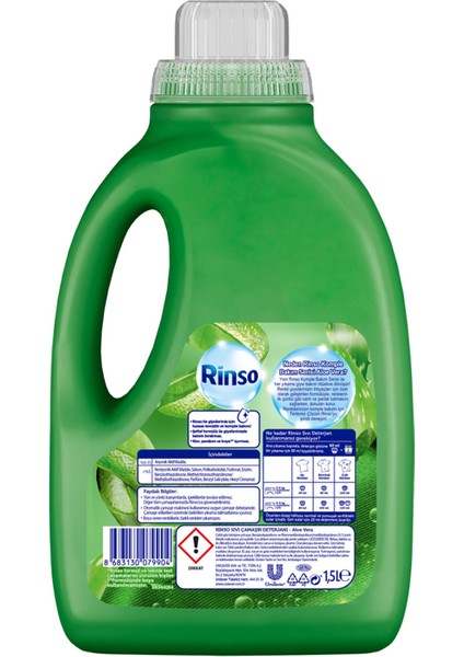 Sıvı Çamaşır Deterjanı Komple Bakım Serisi Aloe Vera Renkliler Için 1.5 L