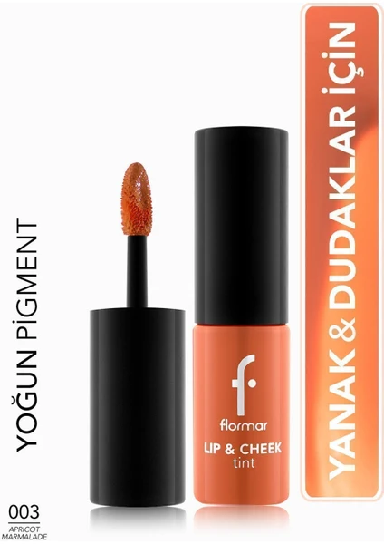 Lip & Cheek Su Bazlı 2'si 1 Arada Çok Amaçlı Jel Tint (003 Apricot Marmelade) 8682536066907