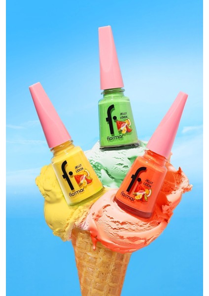 Jelly Look Yüksek Pigmentli & Parlak Bitişli Jel Görünümlü Oje