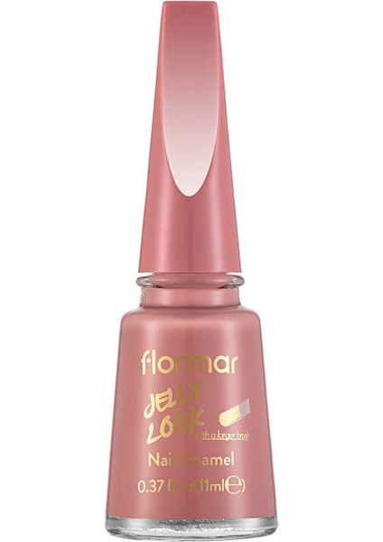 Jelly Look Yoğun Renk Veren Jel Görünümlü Parlak Oje (JL53 Drained Rose) 8690604568857