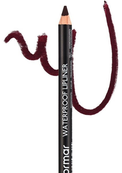 Waterproof Lipliner - Suya Dayanıklı Dudak Kalemi No:242 Deep Bordeaux 1.14 gr