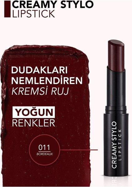 Creamy Stylo Lipstick 11 Bordeaux Ruj