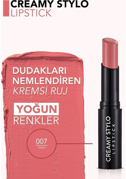 Creamy Stylo Lipstick 07 Pinky Ruj