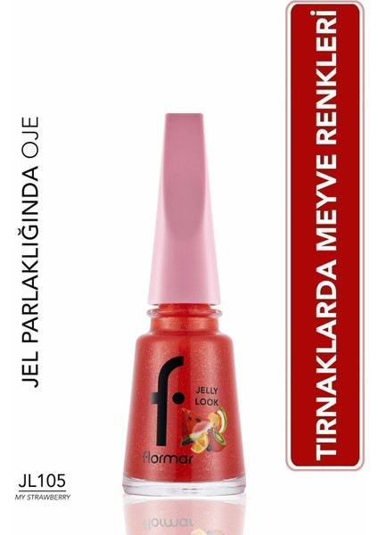 Jelly Look Yüksek Pigmentli & Parlak Bitişli Jel Görünümlü Oje