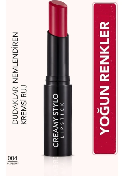 Creamy Stylo Lipstick 04 Raspberry Ruj