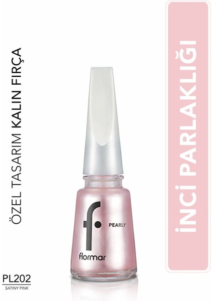 Pearly Yoğun Işıltı Veren Uzun Süre Kalıcı Sedefli Oje (PL202 Satiny Pink) 8682536035439
