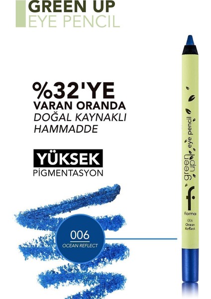 Green Up Yüksek Pigmentli & Mat Bitişli Vegan Göz Kalemi indirimleri