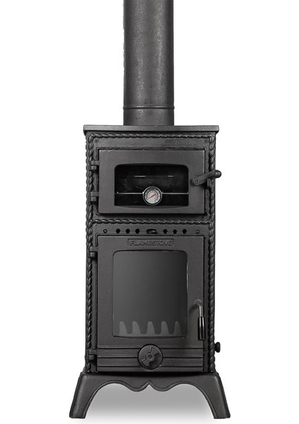 Flame Stove FS-053 Majör Tek Camlı Kuzineli Döküm Soba