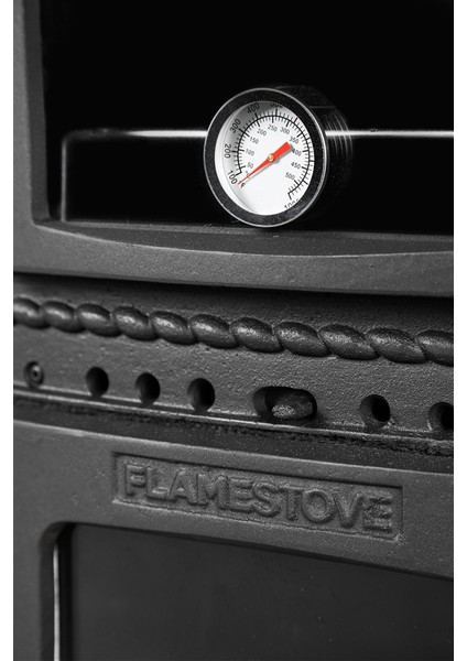 Flame Stove FS-053 Majör Tek Camlı Kuzineli Döküm Soba