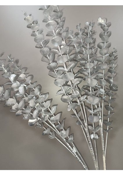 Osohome 2 Adet Gümüş Gri Rengi Yapay Okaliptüs 85 cm Şık Bir Dekoratif fiyatları