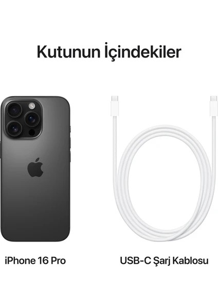 iPhone 16 Pro 256GB Siyah Sıfırdan Farksız Ürün
