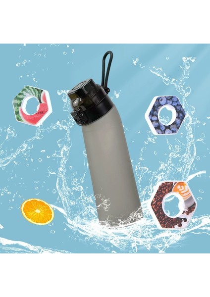 650ML Meyveli Bardak 0 Şeker 0 Kalori Koku Bardağı Damlatmaz Bardak Zıplayan Spor Su Bardağı (Yurt Dışından)