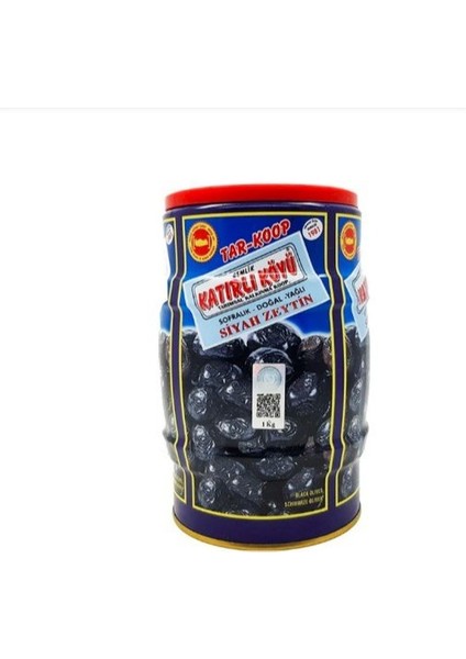 Katırlı Köyü Tar- Koop Sofralık Siyah Zeytin 1 kg