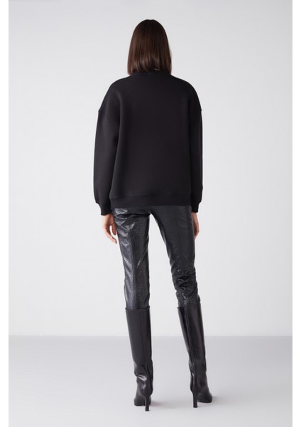 Blur Oversize Siyah Sweatshirt indirimleri