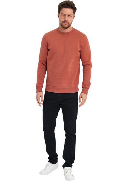 Erkek Şardonlu Sıfır Yaka Sweat fiyatları