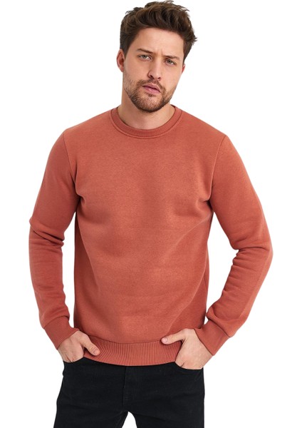 Erkek Şardonlu Sıfır Yaka Sweat modelleri