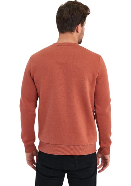 Erkek Şardonlu Sıfır Yaka Sweat indirimleri