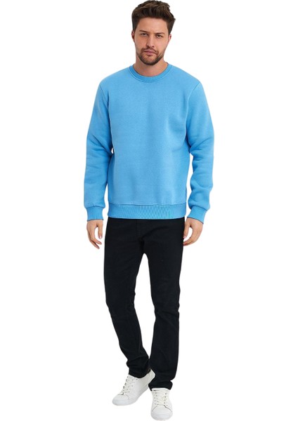 Erkek Şardonlu Sıfır Yaka Sweat modelleri