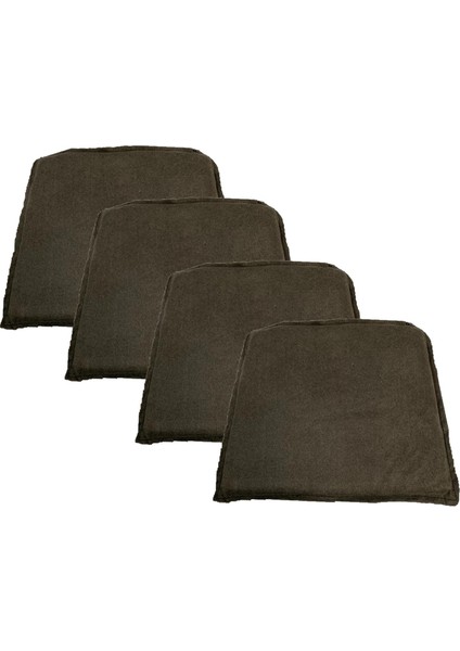 Knsz sırt minderi 4 lü mazlum kahve penye kumaş cırtlı tel sandalyesi sırtı için